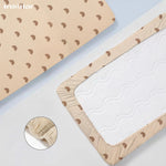 drap housse coton bébé arc ciel floral nuages motifs doux minimaliste enfantin protège matelas