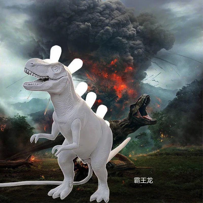 lampes table dinosaure brontosaurus rex led modernes résine filaments intégrés éclairage blanc