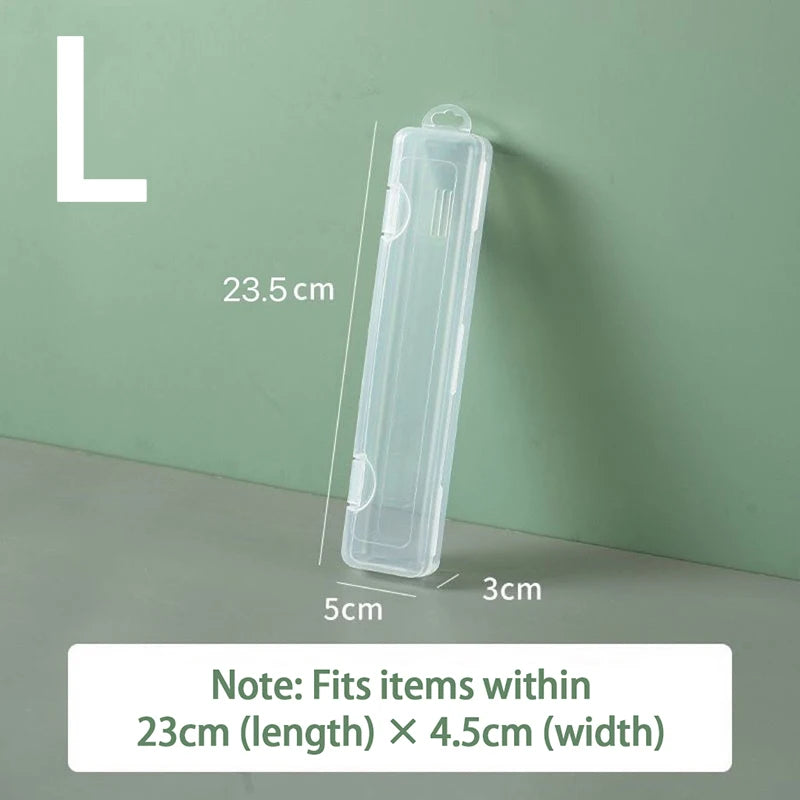 boîte rangement portable transparente clips respectueuse environnement utilisation multiple moderne pratique
