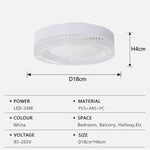 lampe led blanc imitation diamant cristal minimaliste chambre balcon couloir 3000k 6000k