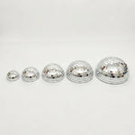 décoration murale moderne boules disco argentées miroirs mosaïque tailles différentes autocollantes scintillement