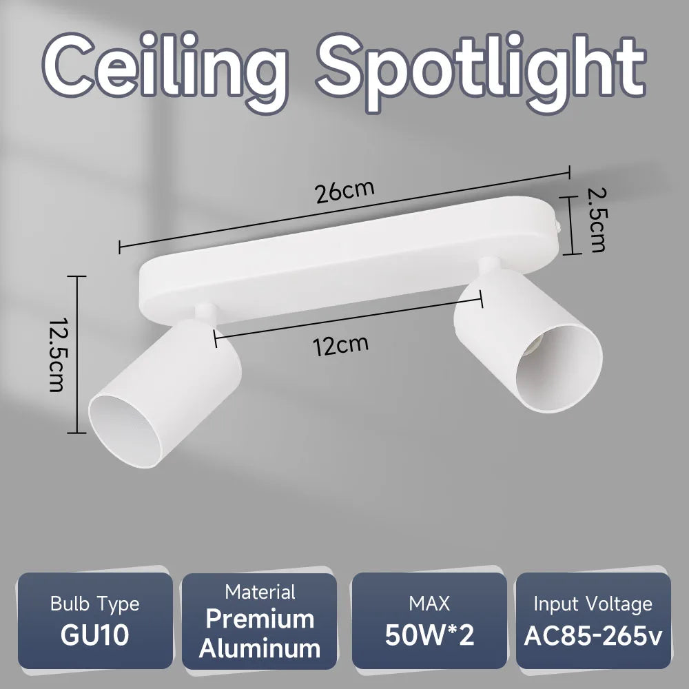 spots led plafonniers gu10 remplaçables ampoules modernes éclairage intérieur chambre cuisine