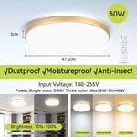 plafonnier intelligent led blanc noir télécommande rgbcw éclairage moderne