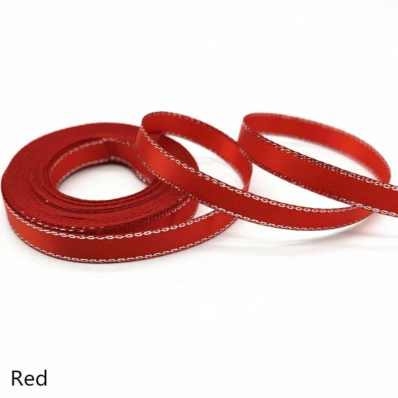 rubans satinés élégants couleur unie opaque 6mm largeur po yards blanc rose rouge bleu