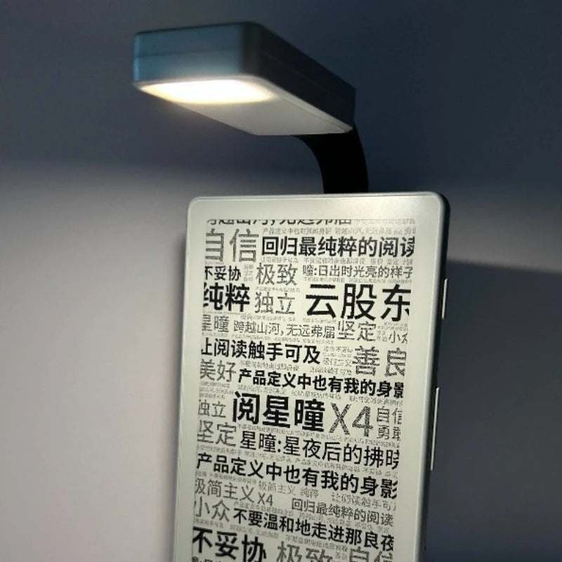 lampe lecture flexible noir blanc moderne clip recharge usb étude nuit luminosités yeux amicaux