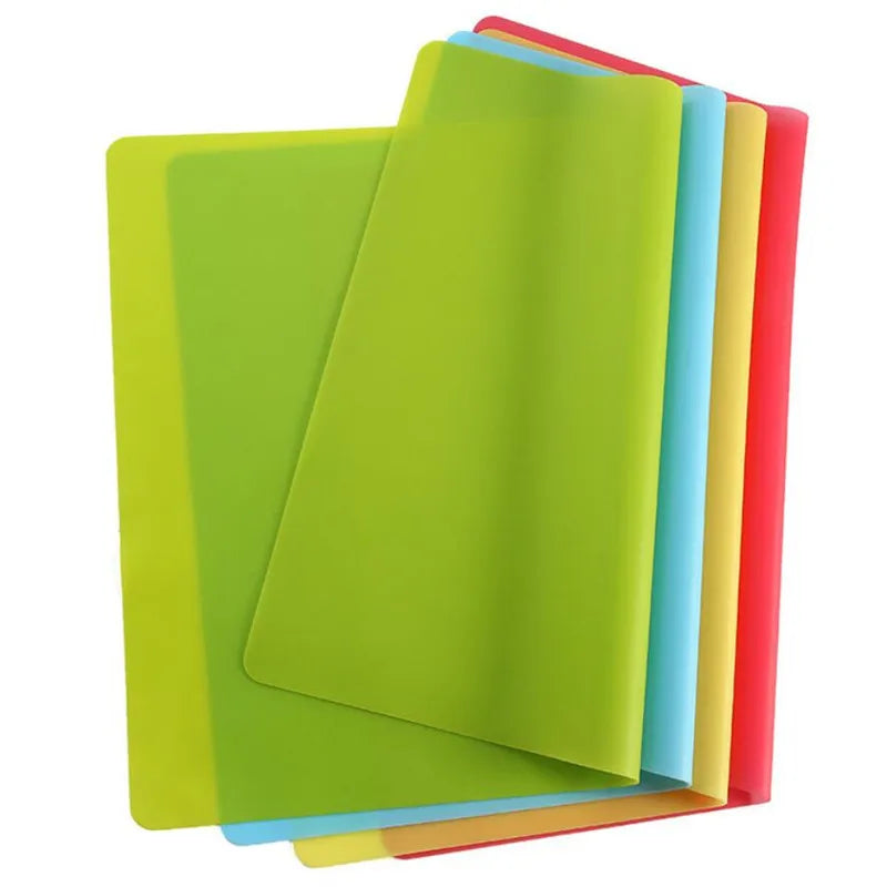 tapis silicone cuisson rectangle moderne orange bleu jaune rouge vert marron lisse uniforme