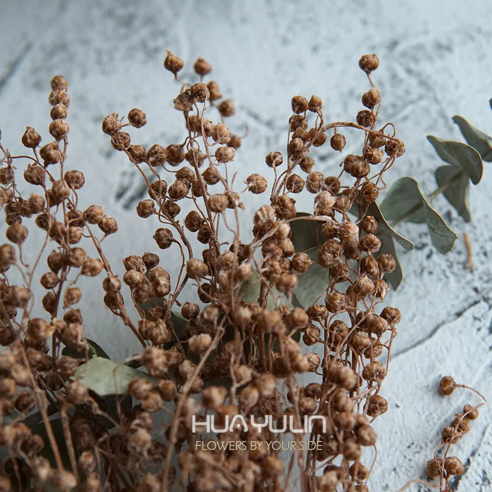 décoration intérieure bouquet fleurs séchées naturel marron rose rouge blanc