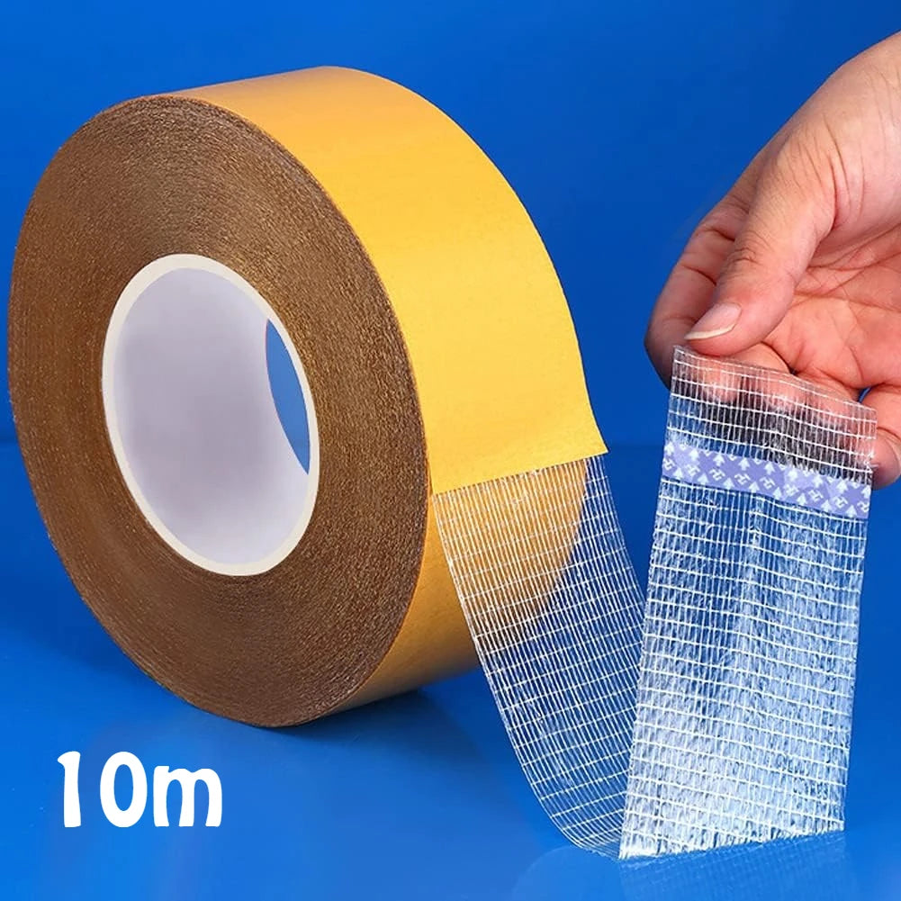 ruban adhésif double face blanc jaune maille fine transparent moderne 3cm 1000cm 3cm 500cm