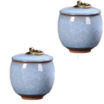 pots thé céramique texture craquelée anneau doré couvercle classique vert bleu rose marron clair