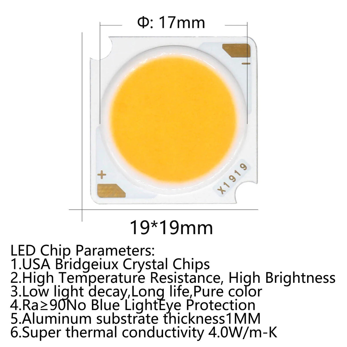 Kit LED 10W 20W 30W 50W Cold White Neutral Warm IP65 moderne dorés