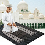 tapis prière islamique imperméable cuir couleur noire bleue rouge moderne