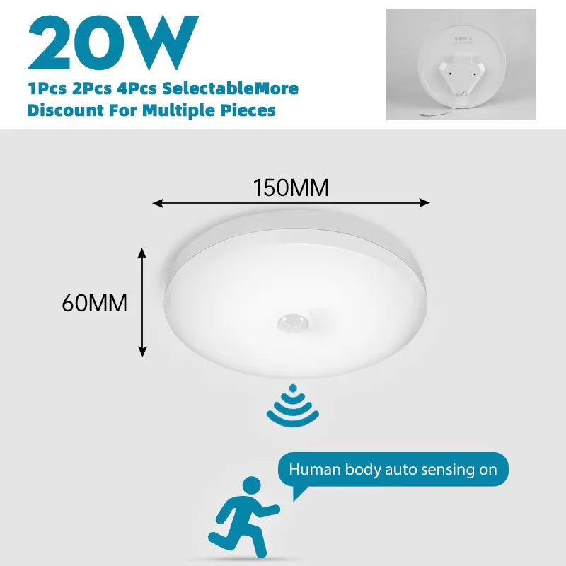 lampe led sensor mouvement blanc moderne surface echangement ampoule 220v 90v 260v
