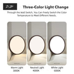 lampe moderne bois grainé blanc led surface ultrafine chambre salon cuisine