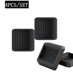 protège roulettes chaise noires rayures horizontales adhésif moderne kit antidérapant sols bois dur
