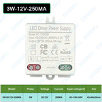 alimentation led 12v 24v 6w 10w 12w blanc moderne compact deux boutons deux bornes