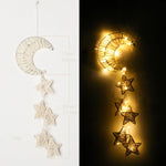 guirlande lumineuse coeurs étoiles feuilles blanche rose rouge décorative artisanale chambre anniversaire