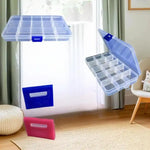boîte compartiments transparente velours pratique moderne poignées couleurs organisation bijoux pièces vis