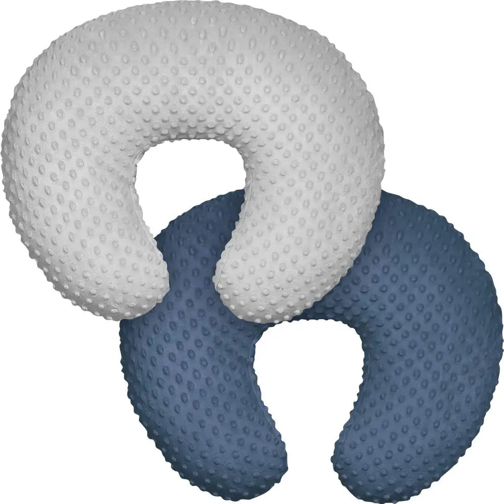 coussin portage bébé gris clair bleu marine points ronds ultra doux confortable