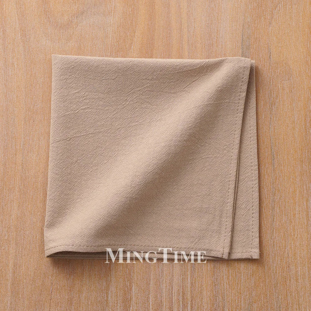 serviettes table coton uni classiques couleurs variées maison party festive