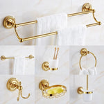 accessoires salle bain or chrome classiques porte savon serviettes anneau roulé fixations murales