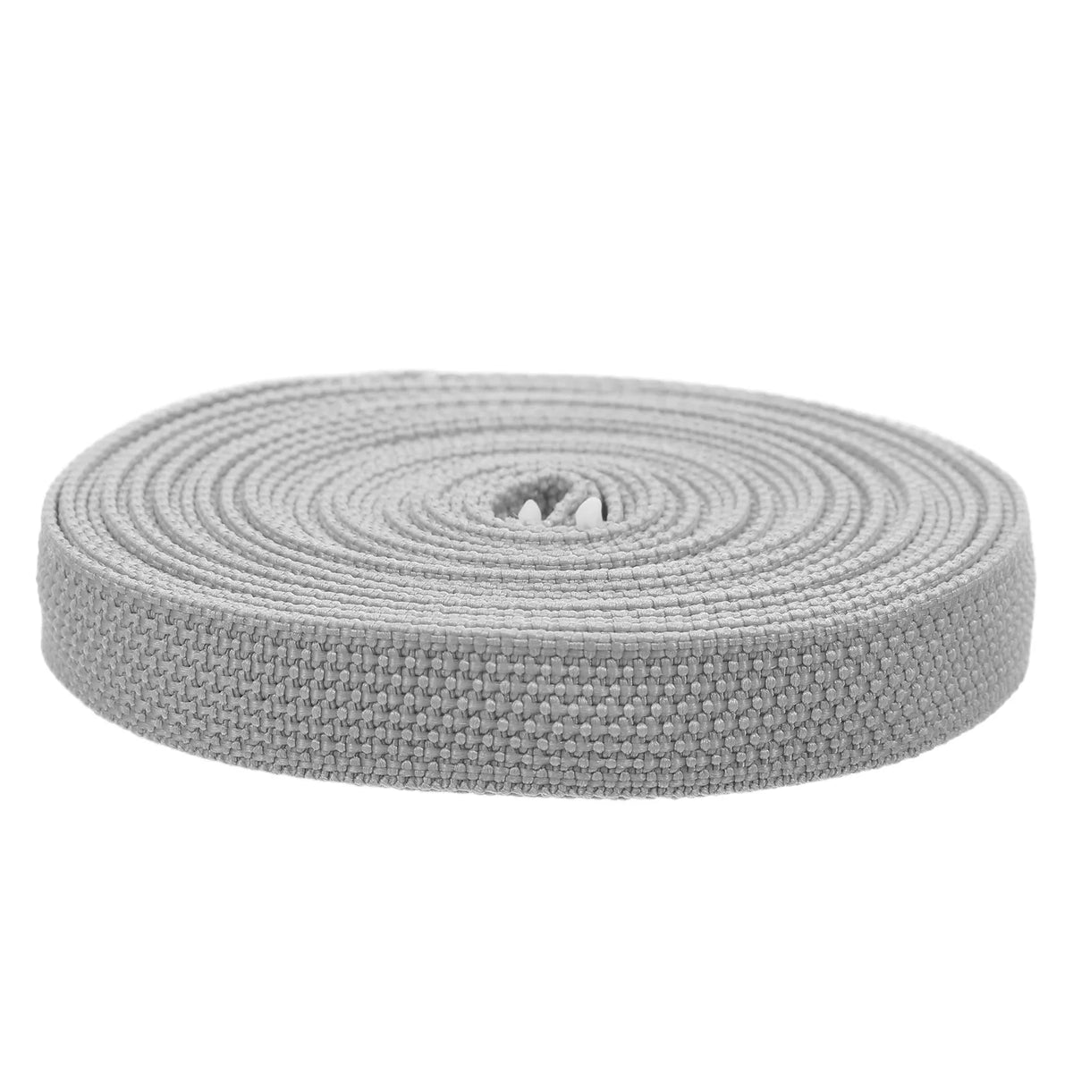 ruban remplacement store roulant gris clair texture tissée 14 mm large 500 cm longueur