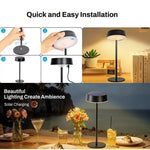 lampe table rechargeable led sans fil noir blanc moderne minimaliste intérieur extérieur camping