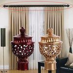 pommes rideau blanc argent rouge doré noir ajourées motifs floraux élégant classique