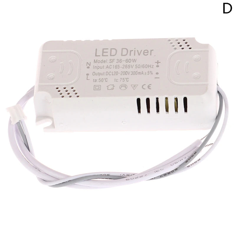 transformateur led 120v 240v 300ma 2036w 3050w adhésif câbles blancs moderne opacité