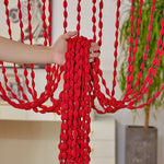 rideau chaîne boho opacité moderne maison bleu rouge vert gris blanc beige