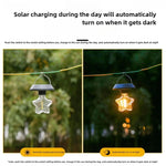 guirlande lumineuse solaire extérieure moderne clips transparentes led rond étoile