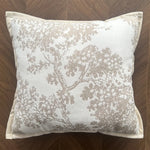 housse coussin carré motif floral doré 100% polyester 45x45cm décoration maison élégant