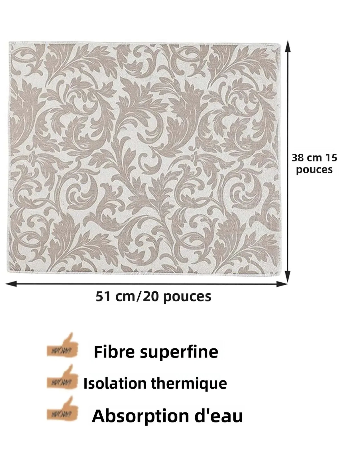 tapis cuisine violet floral moderne adhésif absorbant anti dérapant poly