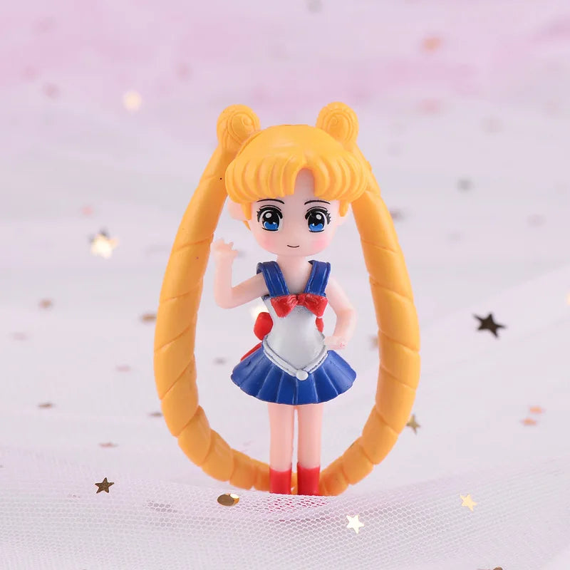 figurines anime personnages détaillées robes coiffures stylisées couleurs vives opaques mignonnes