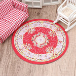 tapis peluche floral rouge bleu vert rose classique sports enfants maison poupée