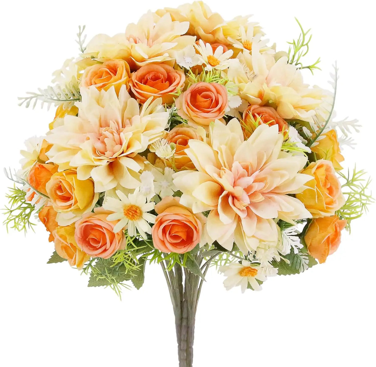 décoration mariage bouquet fleurs artificielles roses dahlias hortensias intérieur romantique champêtre