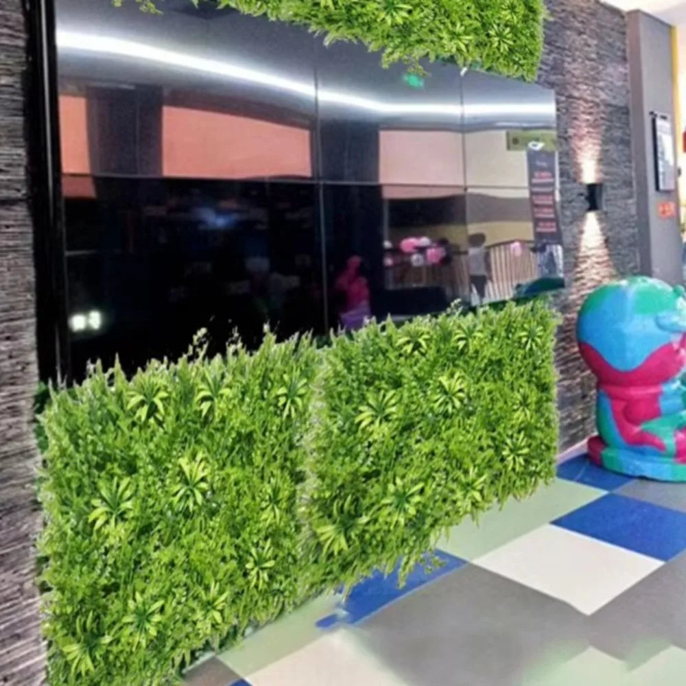plantes artificielles modernes feuilles vertes fleurs violettes rouges extérieures décoration intime résistantes uv