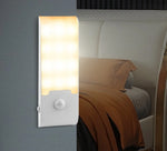 lampe nuit capteur mouvement rechargeable adhésif blanc moderne flux lumineux minimaliste