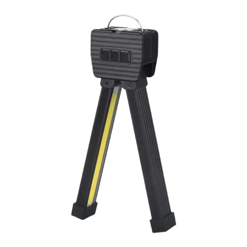 lampe travail pliable noir jaune aimants boutons contrôle réglable moderne pratique