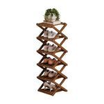 étagère pliable bois chaussures moderne réutilisable niveaux entrée couloir petit espace