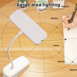 lampe table led clip usb rechargeable moderne blanc flux lumineux variable nocturne étude