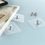 porte savon adhésif transparent moderne minimaliste fixations adhésives vis fixation auto collant PVC