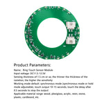 module led capteur tactile vert imprimé composants électroniques circulaire DIY ambiance festive