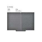 tapis cuisine silicone gris violet rayures diagonales moderne antidérapant respectueux environnement opaquet adhésif