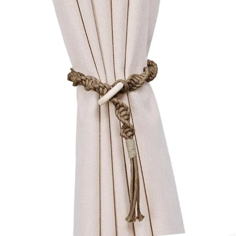 rideaux accessoires tressés corde anneaux franges bohèmes rustiques femmes adultes