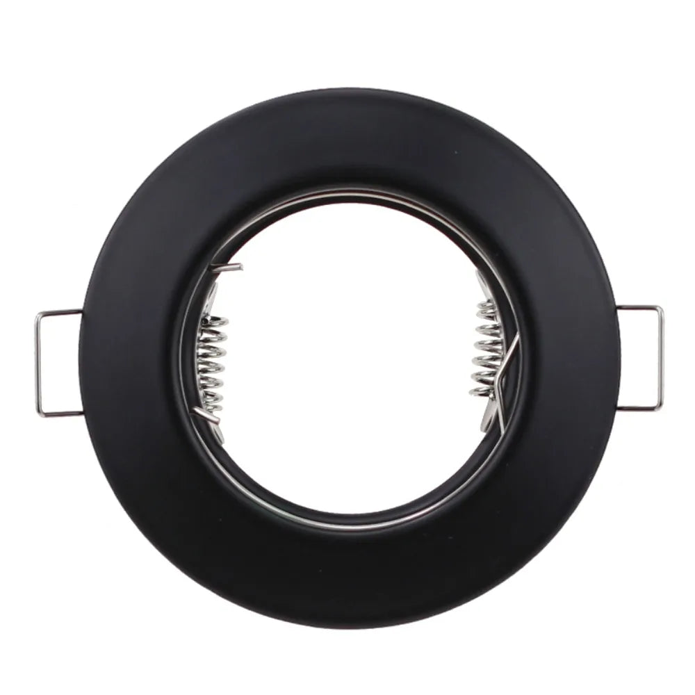 spot led gu10 noir argenté moderne fixation ampoule éclairage intérieur entrée