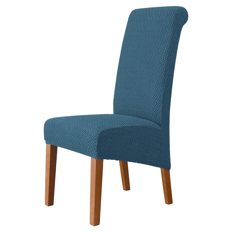 housse chaise moderne tissu géométrique vert clair protection salissures 35 43cm haute qualité