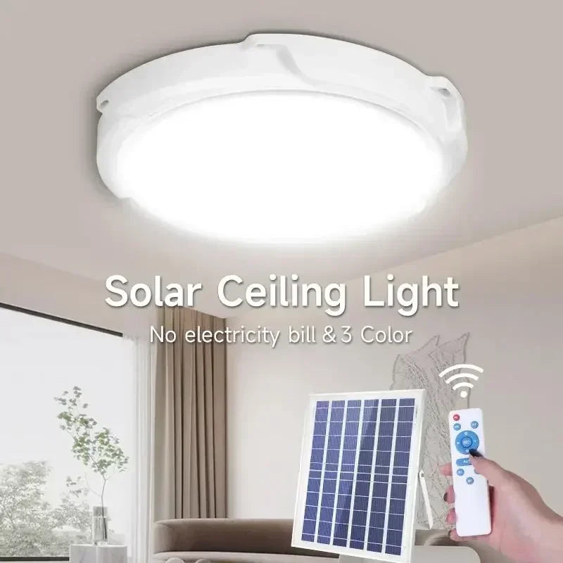 lampe solaire plafonnier moderne blanc ip65 led facile certification rohs ul ccc cqc