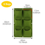 porte plantes mural suspendu poches plantes texture tissée moderne vert noir