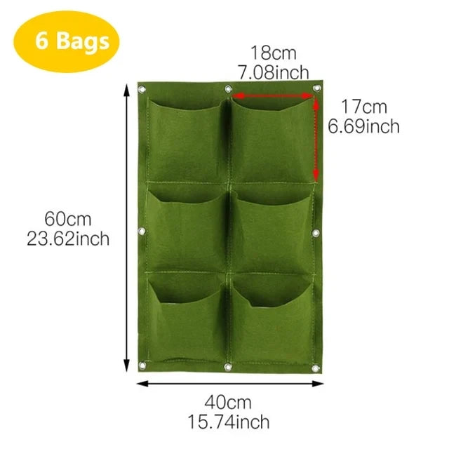 porte plantes mural suspendu poches plantes texture tissée moderne vert noir