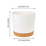 Pots fleurs modernes bacs pépinière bord cuir naturel vert clair blanc gris absorbant minimaliste